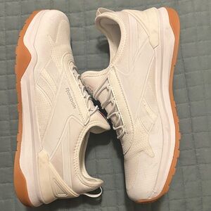 Reebok Men's White and Orange Athletic Shoes